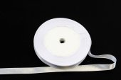 Panglica Satin 1cm/22m Alb 001