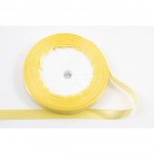 Panglica Satin 1cm/22m Galben Pai 010