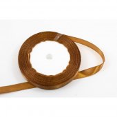 Panglica Satin 1cm/22m Maro Deschis 030