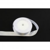 Panglica Satin 2.5cm/22m Alb 001