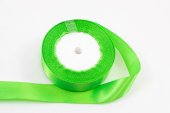 Panglica Satin 2.5cm/22m Verde Praz 052