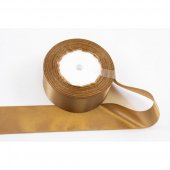 Panglica Satin, Auriu, rola 22 m, latime 4 cm
