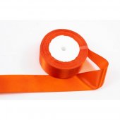 Panglica Satin, Portocaliu Caramiziu, rola 22 m, latime 4 cm