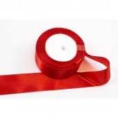 Panglica Satin, Rosu, rola 22 m, latime 4 cm