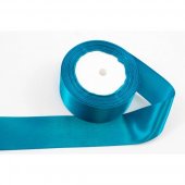 Panglica Satin, Turcoaz Inchis, rola 22 m, latime 4 cm