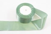 Panglica Satin 5cm/22m Olive Deschis 093