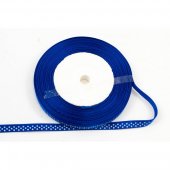 Panglica Satin cu Buline 0.6cm/22m Albastru