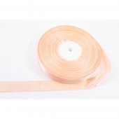 Panglica Satin cu Buline 2.5cm/90m Somon