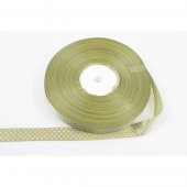 Panglica Satin cu Buline 2cm/90m Cachi