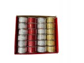 Panglica Satin Cu Imprimeu Craciun 4cm-3y