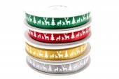 Panglica Satin Cu Reni 1 Cm