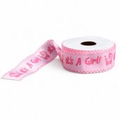 Panglica Satin It's a Boy/It's a Girl 3.5cm/9.5m