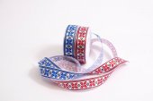 Panglica Satin Traditional Cu Bordura 2.5cm/22m
