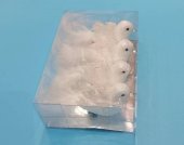 Pasari albe decorative cu pene, 4 buc