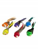 Pasari Decorative Din Pene Cu Clips 12/Set