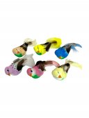 Pasari Decorative Din Pene Cu Clips12/Set