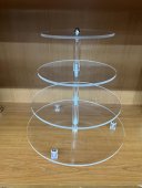 Platou Candy Bar 4 etaje Plastic Acril Transparent