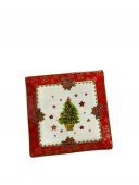 Platou Ceramica Craciun Patrat L18cm 18/set