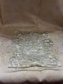 Platou din Sticla Patrat Valuri 6/set