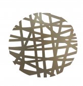 Platou Metal Decorativ Dungi Bej