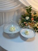 Platou Prajituri Cu Capac Acril 25,5cm
