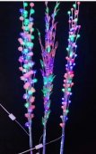 Pom luminos LED cu flori de cires, 72 LED, 1.5 m, multicolor