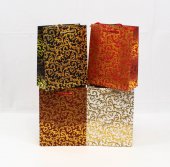 Pungi Cadou 12/set Frunze Aurii 18x23Hx8
