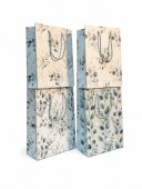 Pungi Cadou Alb-Verde 12/set 26x32x10cm