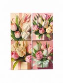 Pungi Cadou Buchet lalele 12/set 31x40x12cm