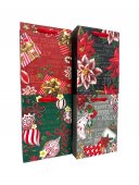 Pungi Cadou Craciun Cu Floarea Craciunului 12/Set 39x30x12 cm