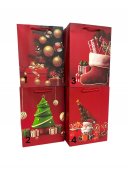 Pungi Cadou Craciun Cu Sacul Mosului 12/Set 30x43x12 cm