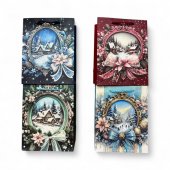 Pungi Cadou Craciun Tablou Peisaj 12/set 18x23Hx10