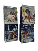 Pungi Cadou Craciun Urs, Pinguin 18X8X23