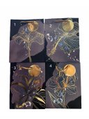 Pungi Cadou Cu Flori Abstracta 31x42Hx12