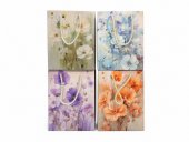 Pungi cadou cu maci pastelate 12/set 26x32x12cm