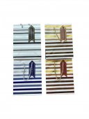 Pungi Cadou Elegante cu Dungi Metalice 12/set 18x23Hx10
