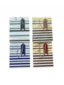 Pungi Cadou Elegante cu Dungi Metalice 12/set 26x32Hx10