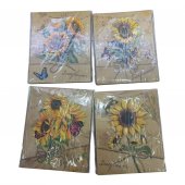 Pungi Cadou Floarea soarelui Rustic 12/set 31x12x40cm