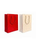Pungi Cadou imprimeu cu inimi 12/set 18x23x8cm