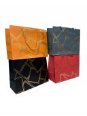 Pungi Cadou Patrate Aurii Orizontale 12/set 32x25hx11