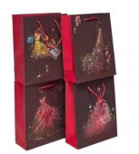 Pungi Cadou Vertical Rochita 31x42x12cm 12/set