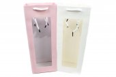 Pungi Hartie Cu Fereastra Pentru Sticla 34.5X13X8 Cm/10/Set