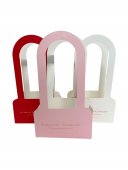Pungi Hartie Cu Maner Pentru Ghiveci Dreptunghiulare 12/Set rosu