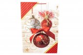 Pungi Pentru Cadou Craciun Mari Cu 3 Globuri Atarnate 72x50x18 Cm 12/Set