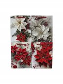 Pungi Pentru Cadou Cu Floarea Craciunului 12/Set 26x32x10 cm