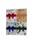 Pungi Pentru Cadou Cu Fond Alb Flori Si Funda 12/Set 18x23x10