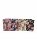 Pungi Pentru Cadou Cu Fundul Lat Florale 12/Set 31x37x26 cm