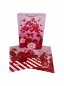 Pungi Pentru Cadou Cu Trandafiri 12/Set 50x70x20
