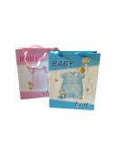 Pungi Pentru Cadou Pentru Copii Cu Costumas Roz Sau Bleu 26x32x12 cm