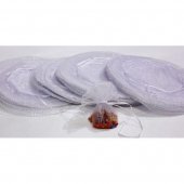 Saculeti Din Organza Rotunzi Alb 100/Set